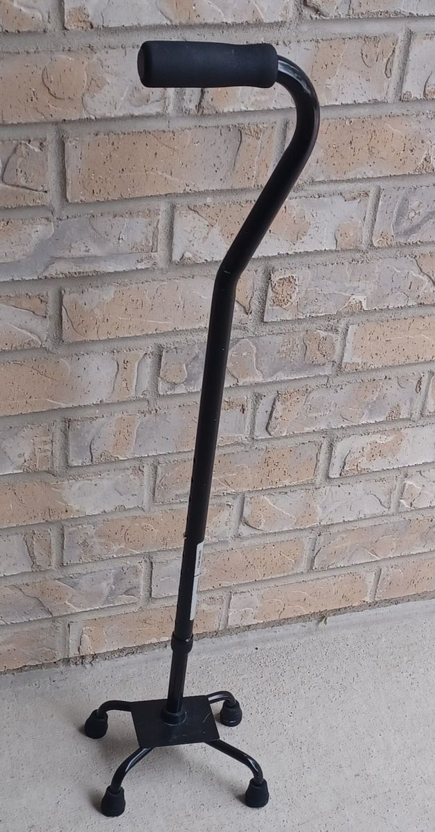 Adjustable Quad Cane & Folding Walker Mobility Aid Set - Used, Good Condition