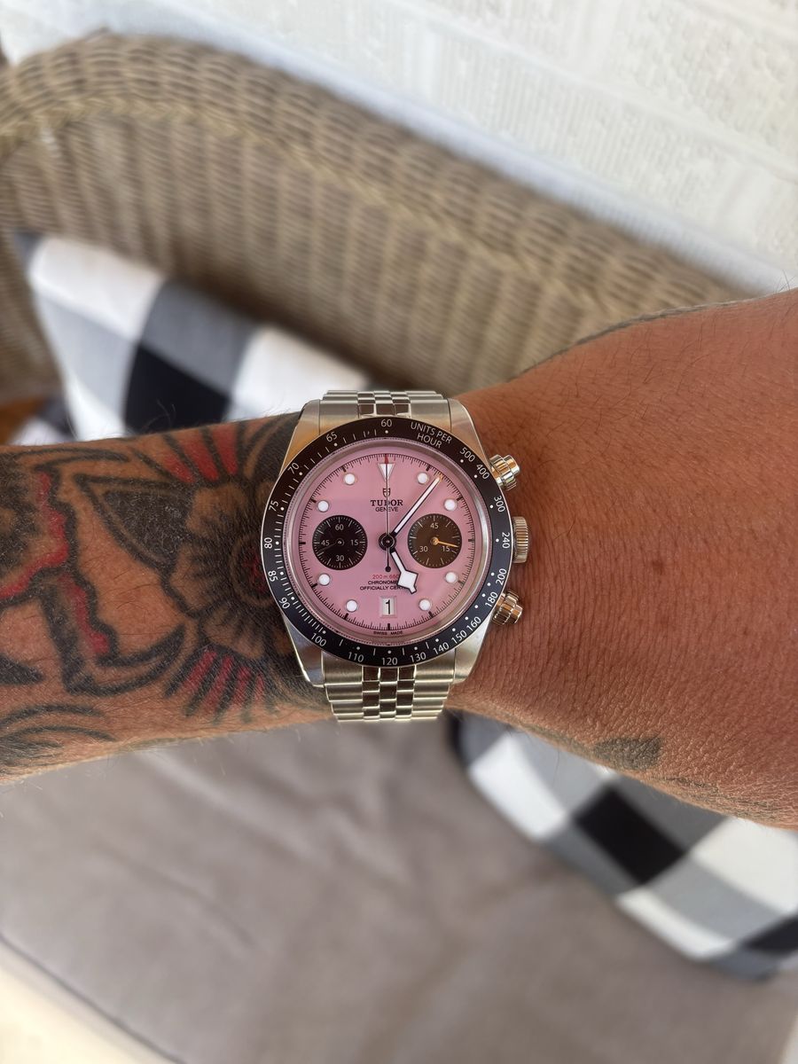 UNWORN Tudor Black Bay Chrono “Flamingo” Pink Ref - 79360N