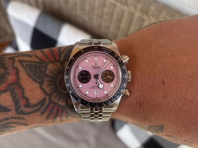 UNWORN Tudor Black Bay Chrono “Flamingo” Pink Ref - 79360N