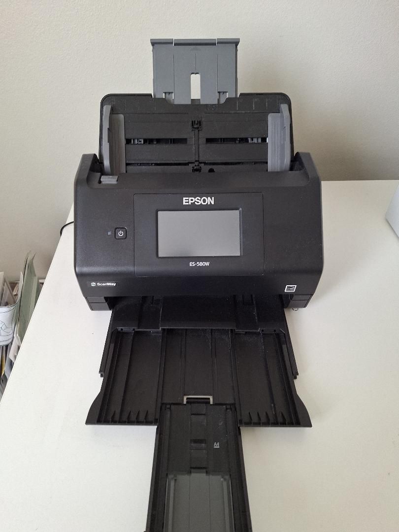 SCANNER: Epson - WorkForce ES-580W Wireless Duplex Touchscreen Desktop Document Scanner