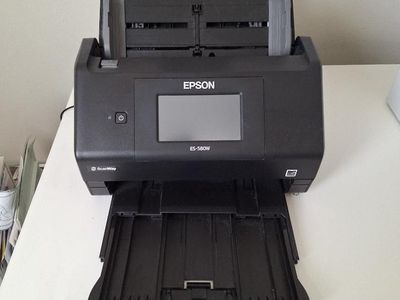 SCANNER: Epson - WorkForce ES-580W Wireless Duplex Touchscreen Desktop Document Scanner