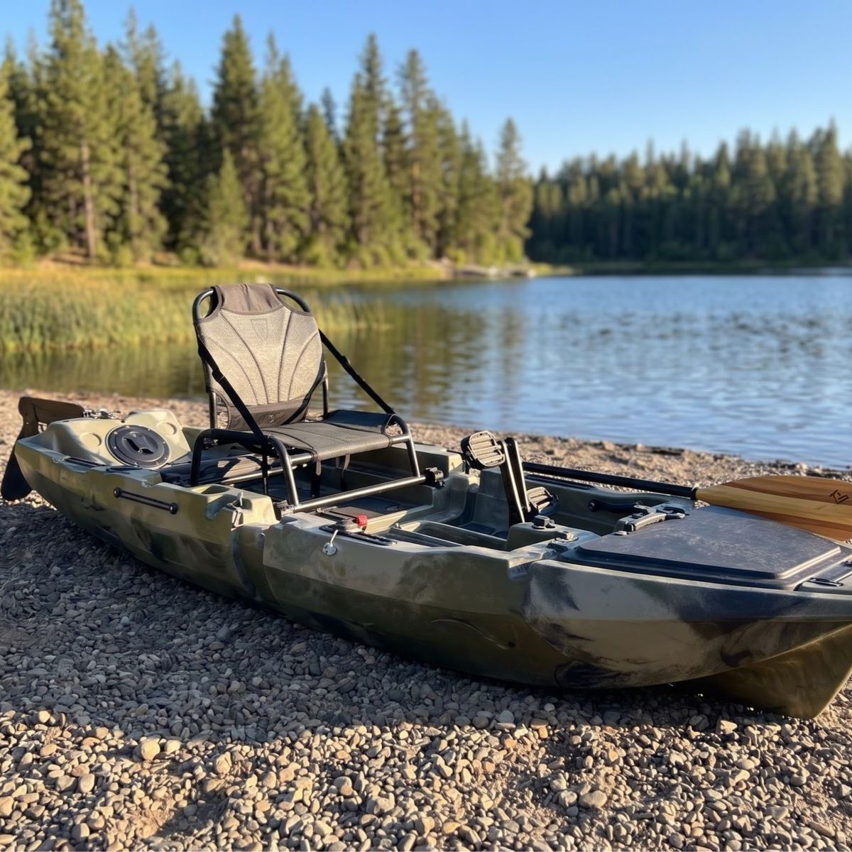 Modular 2-Piece Pedal Fishing Kayak – INCLUDES BOTH Propeller & Fin Drives! (Fits in SUV)