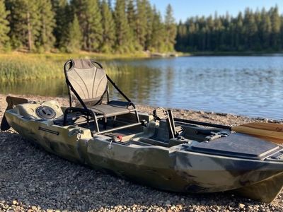 Modular 2-Piece Pedal Fishing Kayak – INCLUDES BOTH Propeller & Fin Drives! (Fits in SUV)