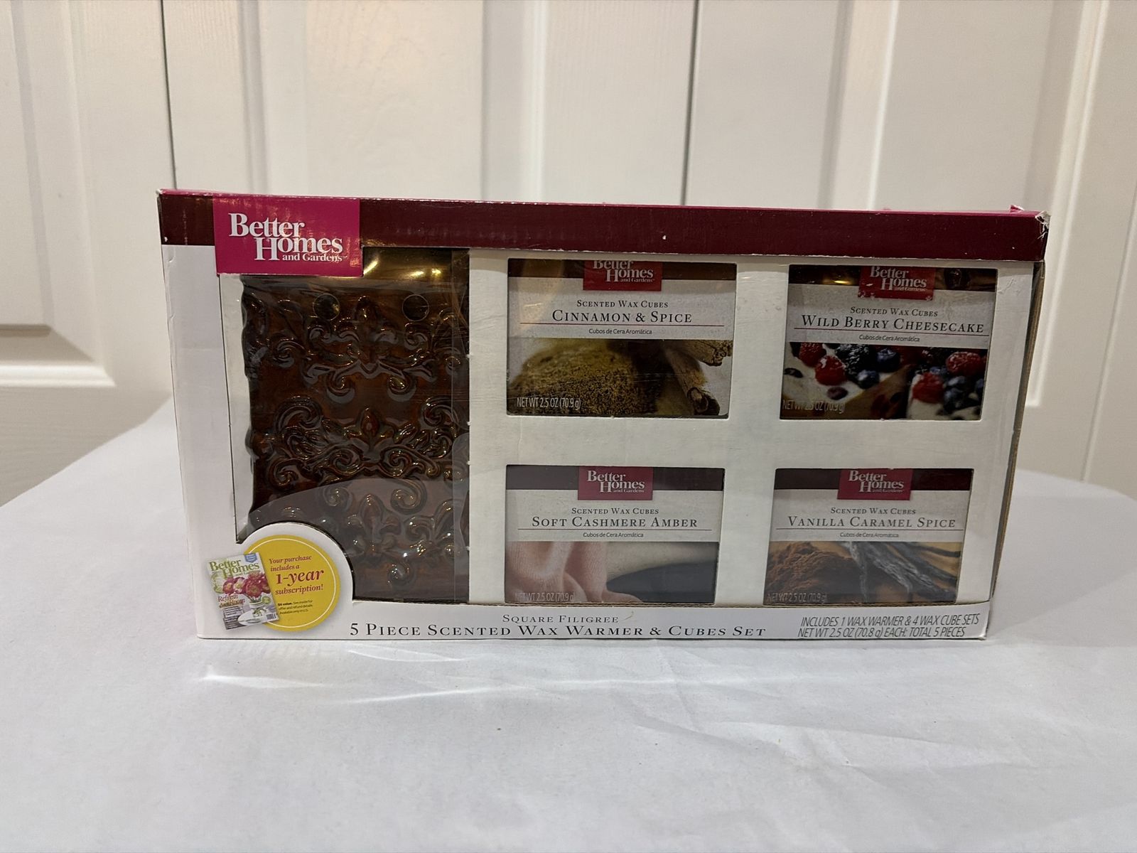 Better Homes & Gardens 5 Piece Wax Warner & Cubes