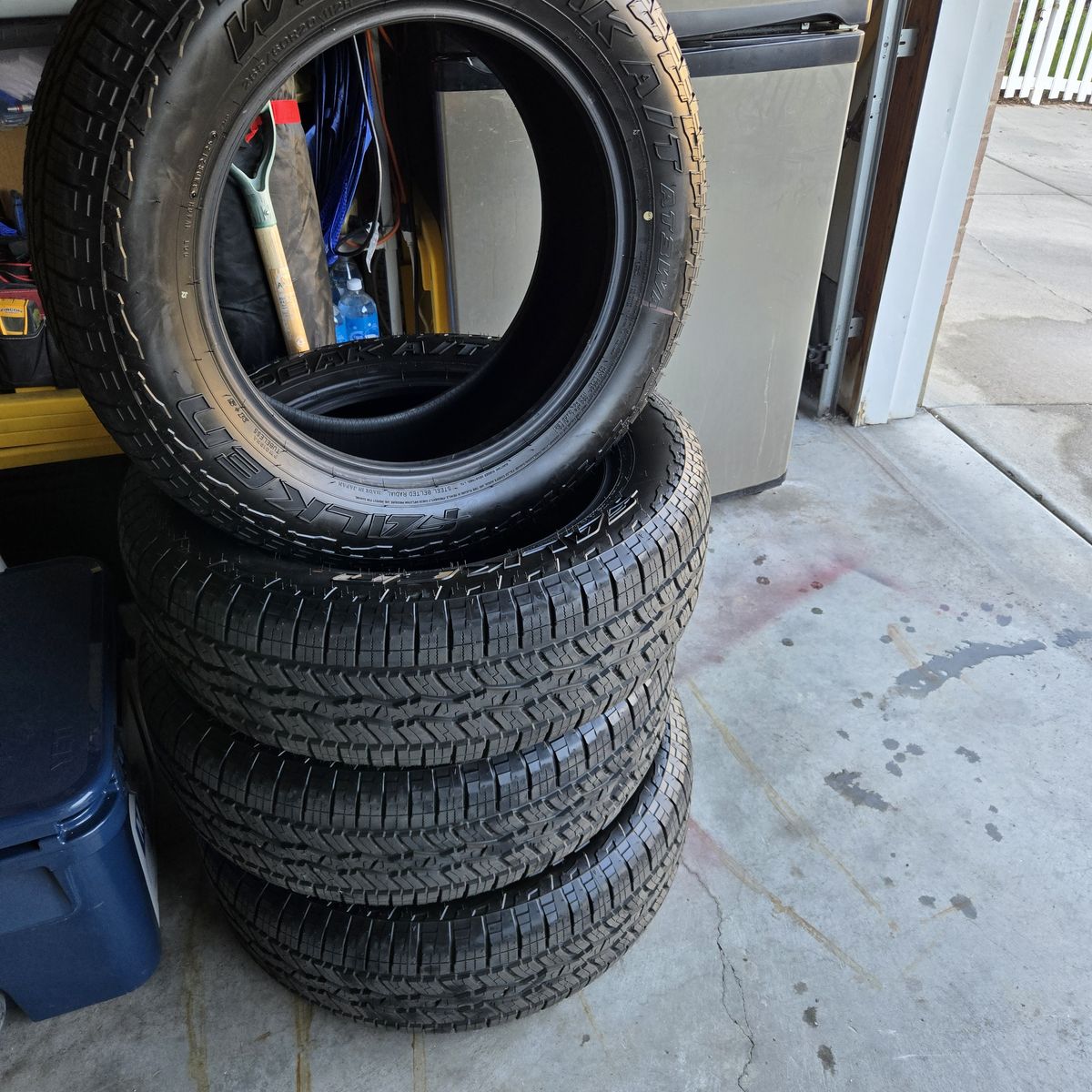 265/60R20 Falken WildPeak AT3w 100 miles on these tires brand new