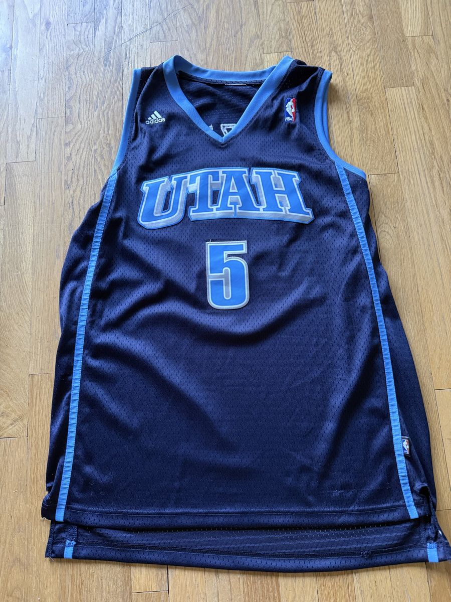 Adidas NBA Utah Jazz #5 Carlos Boozer Jersey Navy XXL