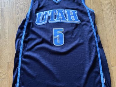 Adidas NBA Utah Jazz #5 Carlos Boozer Jersey Navy XXL