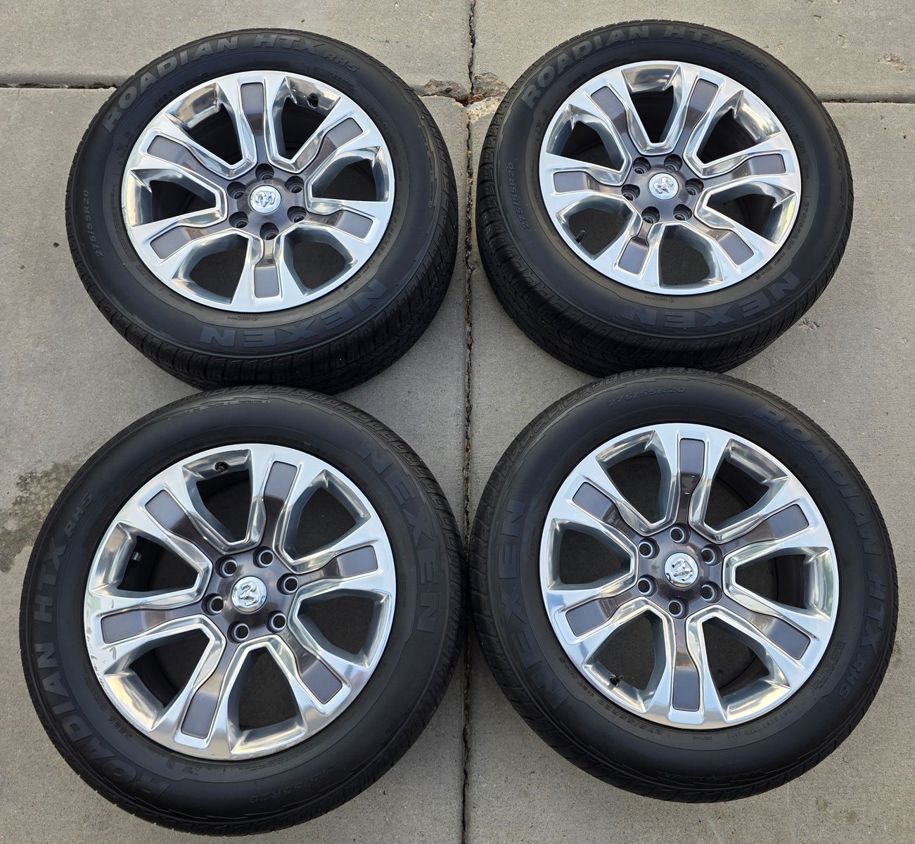 Dodge Ram 20-inch Wheels & Nexen Roadian HTX Tires 275/55R20