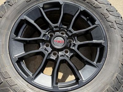20” Toyota Tundra TRD wheels with 35” Toyo AT3s