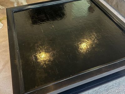 48" x 48" solid wood coffee table