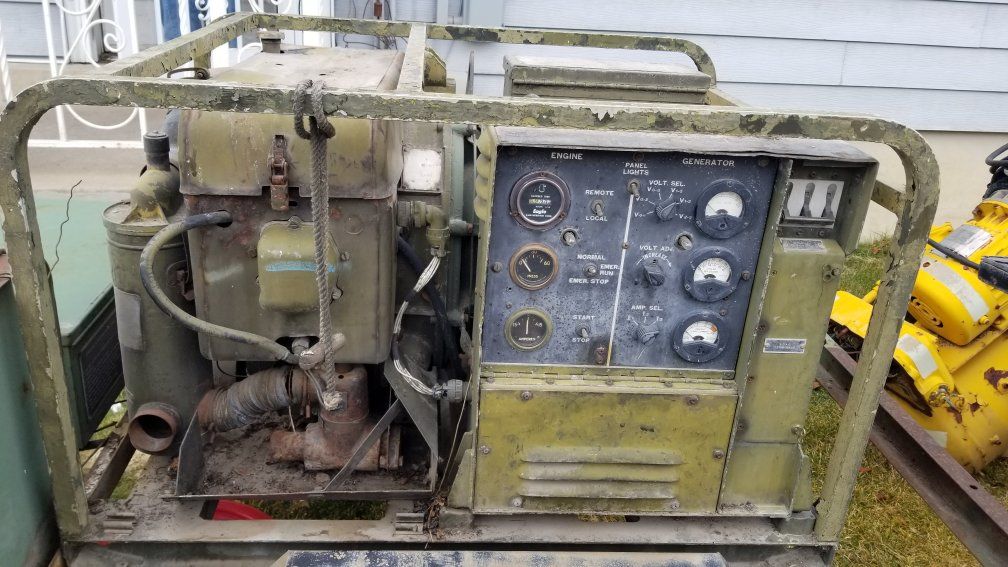 5kw gas military generator single or 3 phase mep-017a