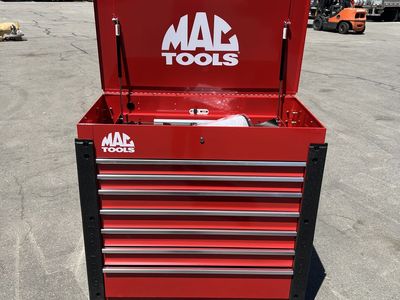 MAC TOOLS 7 Drawer Utility Cart 43" H x 41 W x 22 D Firebrick Red UC4222DTF-RD