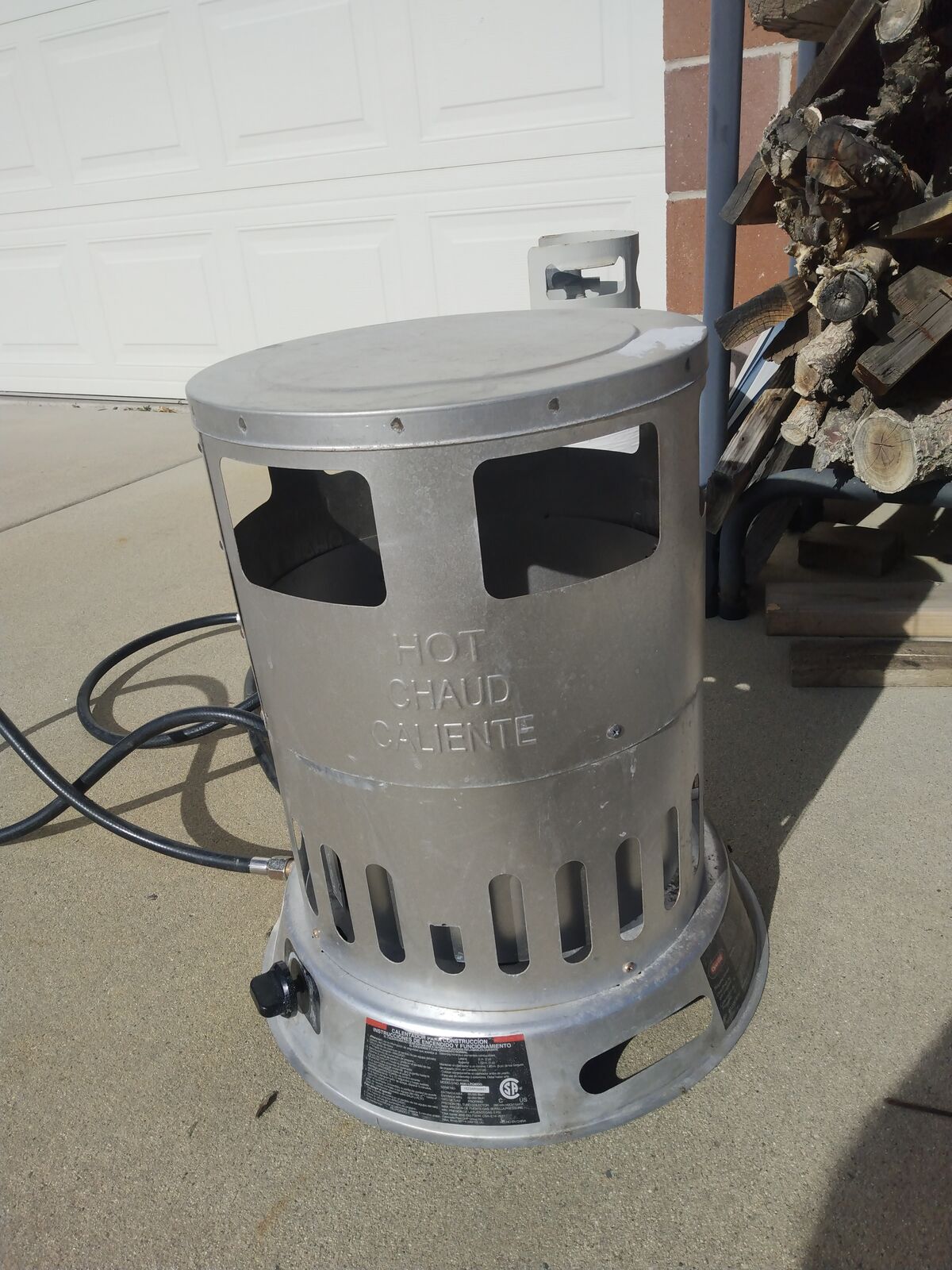 Propane construction heater