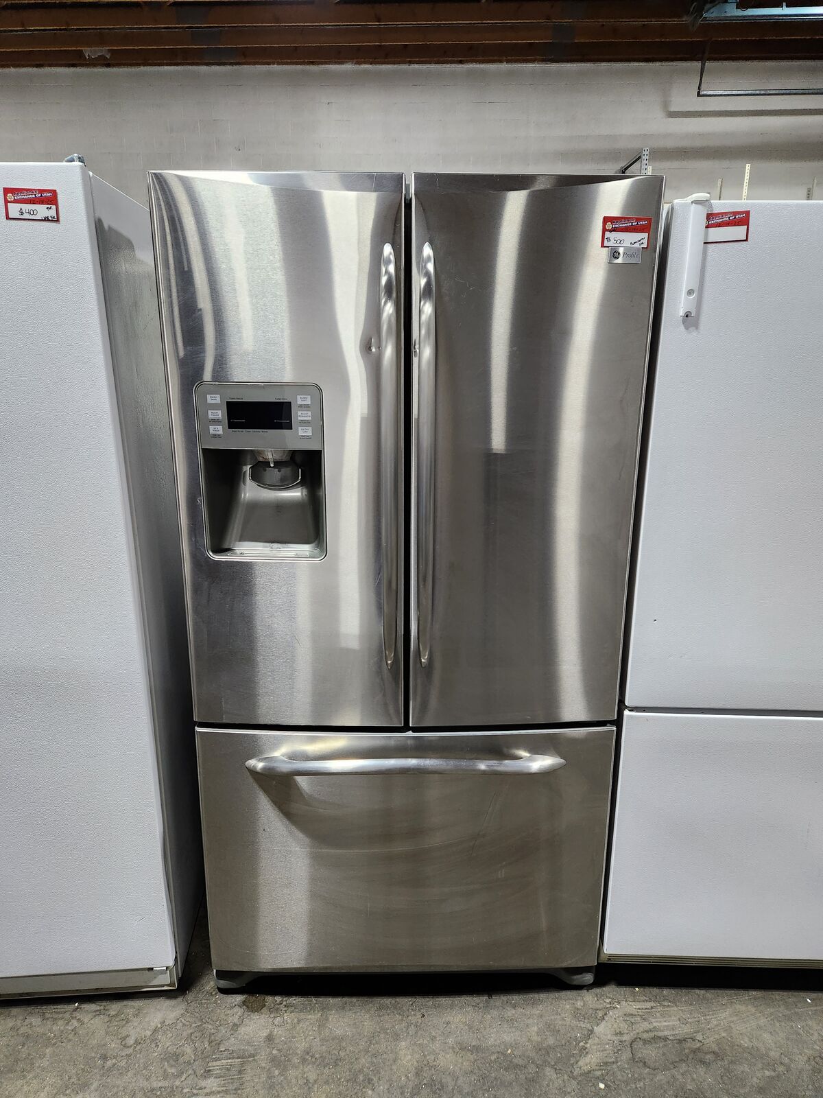 LOW PRICE GUARANTEED! GE PROFILE STAINLESS STEEL FRENCHDOOR FRIDGE