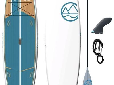 $650 - OBO - Jimmy Styks Surge 11'2" Solid Paddleboard - Epoxy/Fiberglass SUP Package - 260lbs Capacity