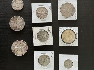 Lot Of US And forien Silver coins - $597 OBO