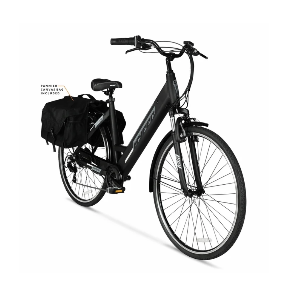 NEW Hyper Bicycles 36V Class 2 700C Electric Commuter Black E-Bike