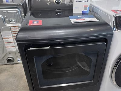 GE 7.4 Cu Ft Gas Dryer – Sensor Dry, Up to 120 Ft Venting, Diamond Gray