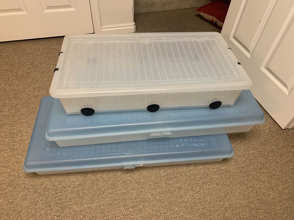 Under The Bed Plastic Storange Bins