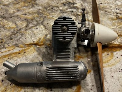 radio controlled airplane engines and parts.