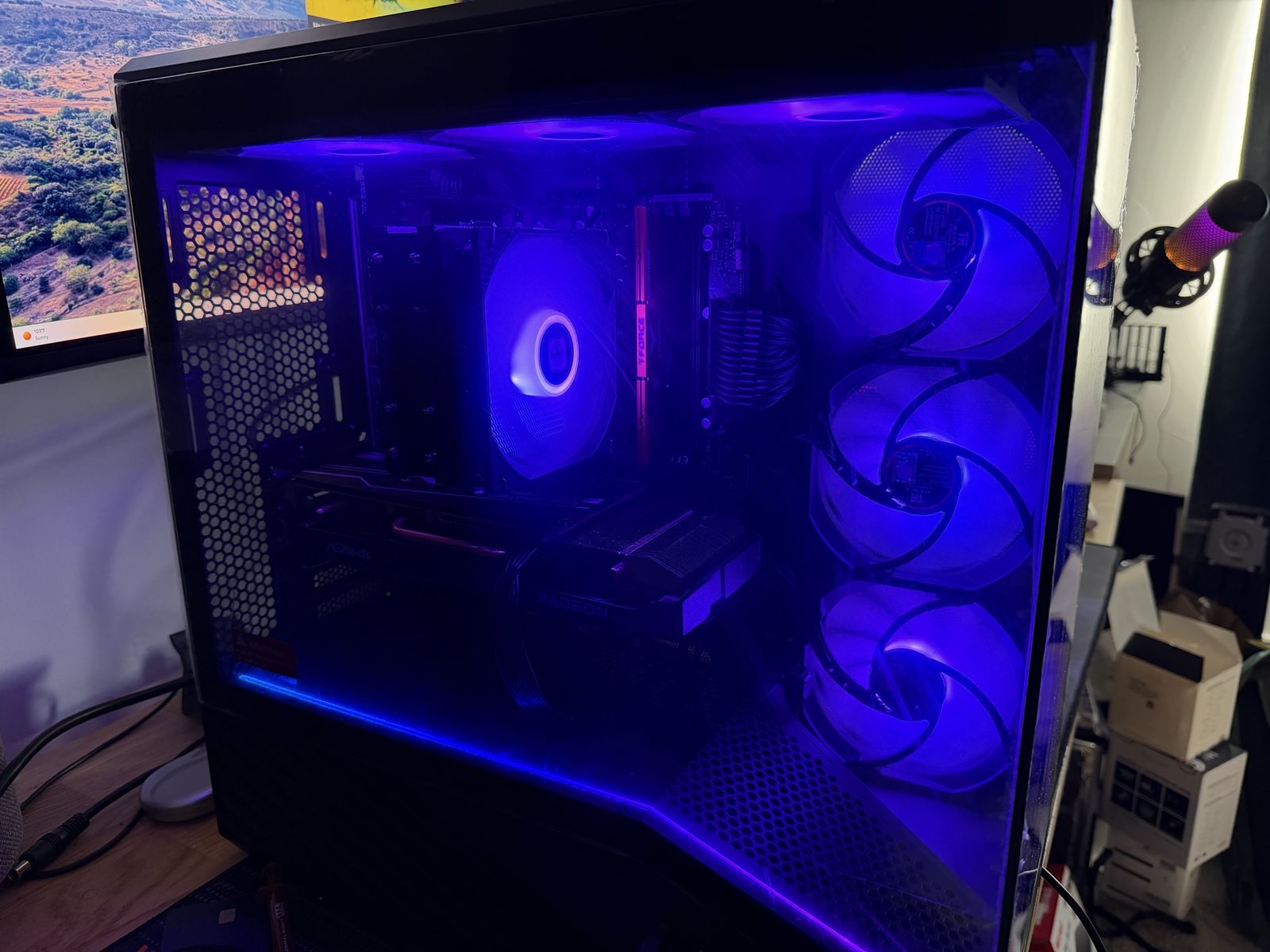 Custom Gaming PC Desktop - AMD Ryzen 7 8700F, Radeon RX 7600 8GB, 16GB RAM, 1TB SSD