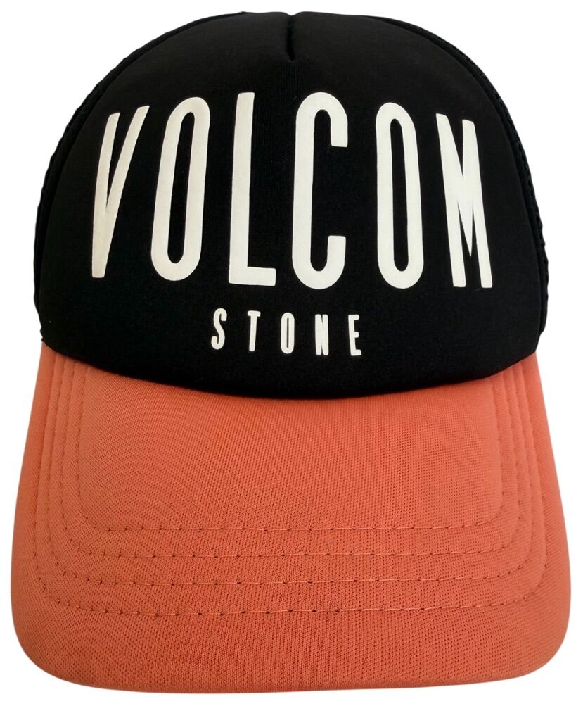 Volcom Screen Print Orange & Black Unisex Hat