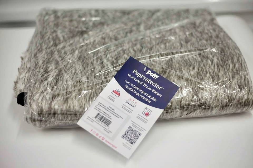 Waterproof Dog Blanket 60x50, Faux Fur Pet Throw / Couch Cover by PupProtector
