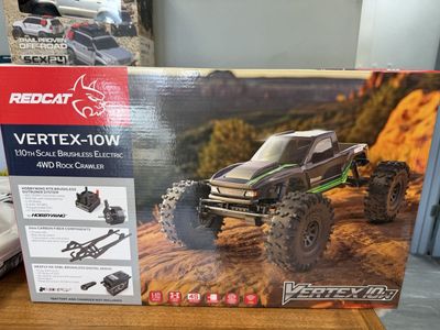 Redcat Vertex-10W 1:10 Scale Brushless Electric 4WD Rock Crawlers green and grey