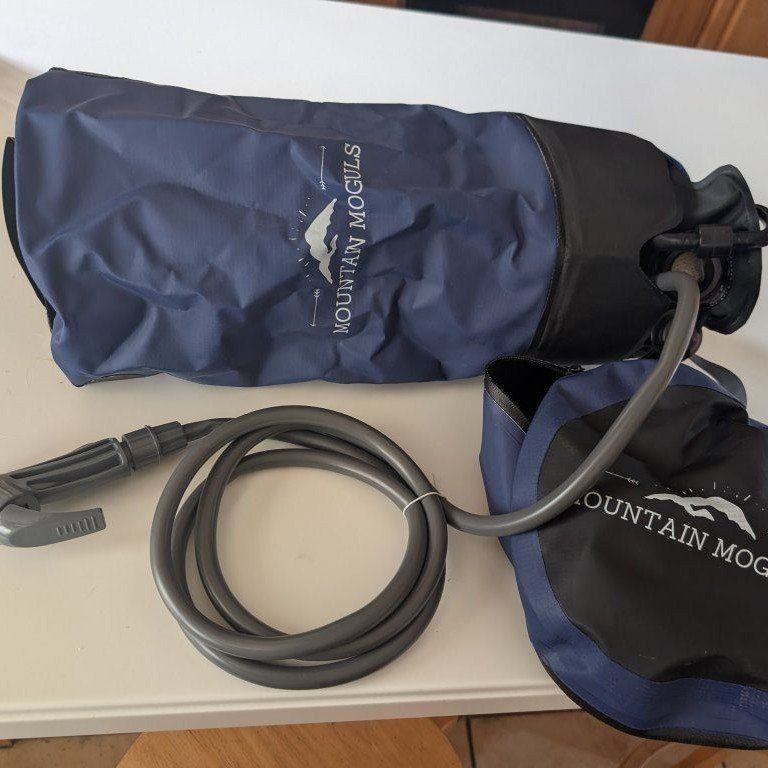 Mountain Moguls Portable Camping Shower - Hand Pump Pressure for Outdoor Use