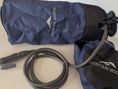 Mountain Moguls Portable Camping Shower - Hand Pump Pressure for Outdoor Use