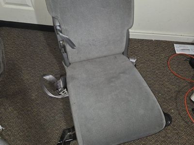 Used Grey Front Middle Seat, Ford F250 Rear Bench Seat with Seat Belts - Good Condition