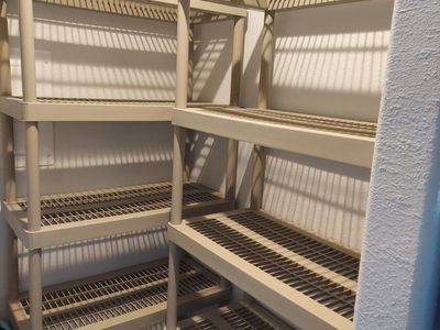Two Large Plastic Shelves