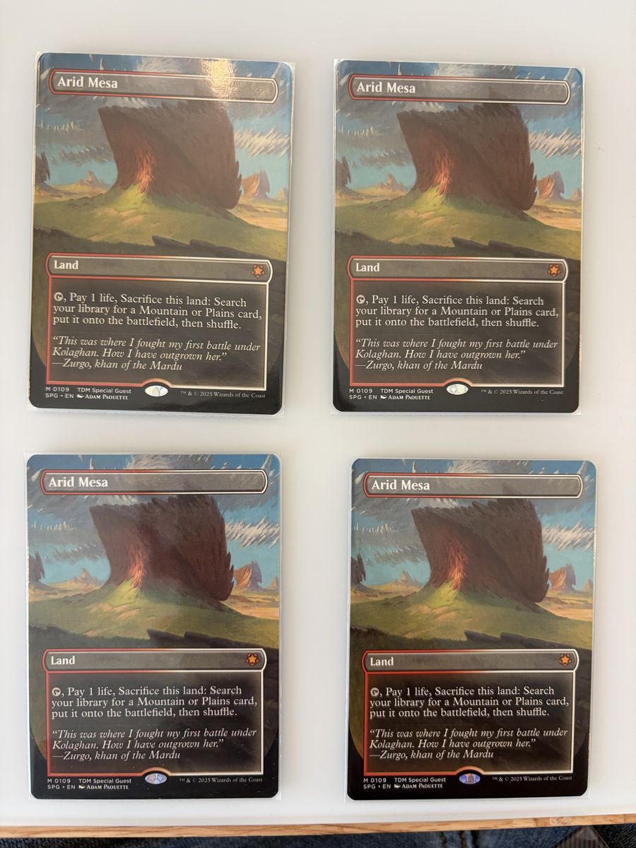 Arid Mesa fetchland playset MTG - Near Mint