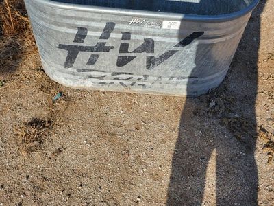 Used HD Brand Galvanized Oval Stock Tank Water Trough
