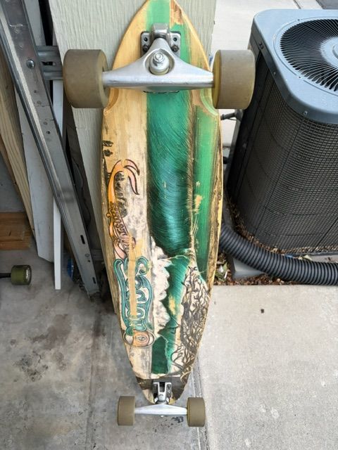 Sector 9 Longboard Skateboard 70mm Wheels Green Graphic