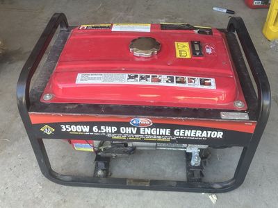 Generator 3500w 6.5HP OHV engine generator.