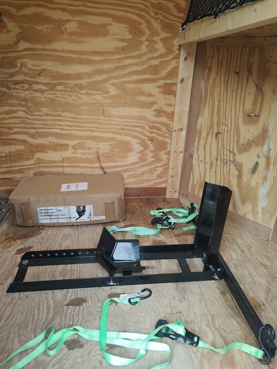 Motorcycle trailer wheel chocks
