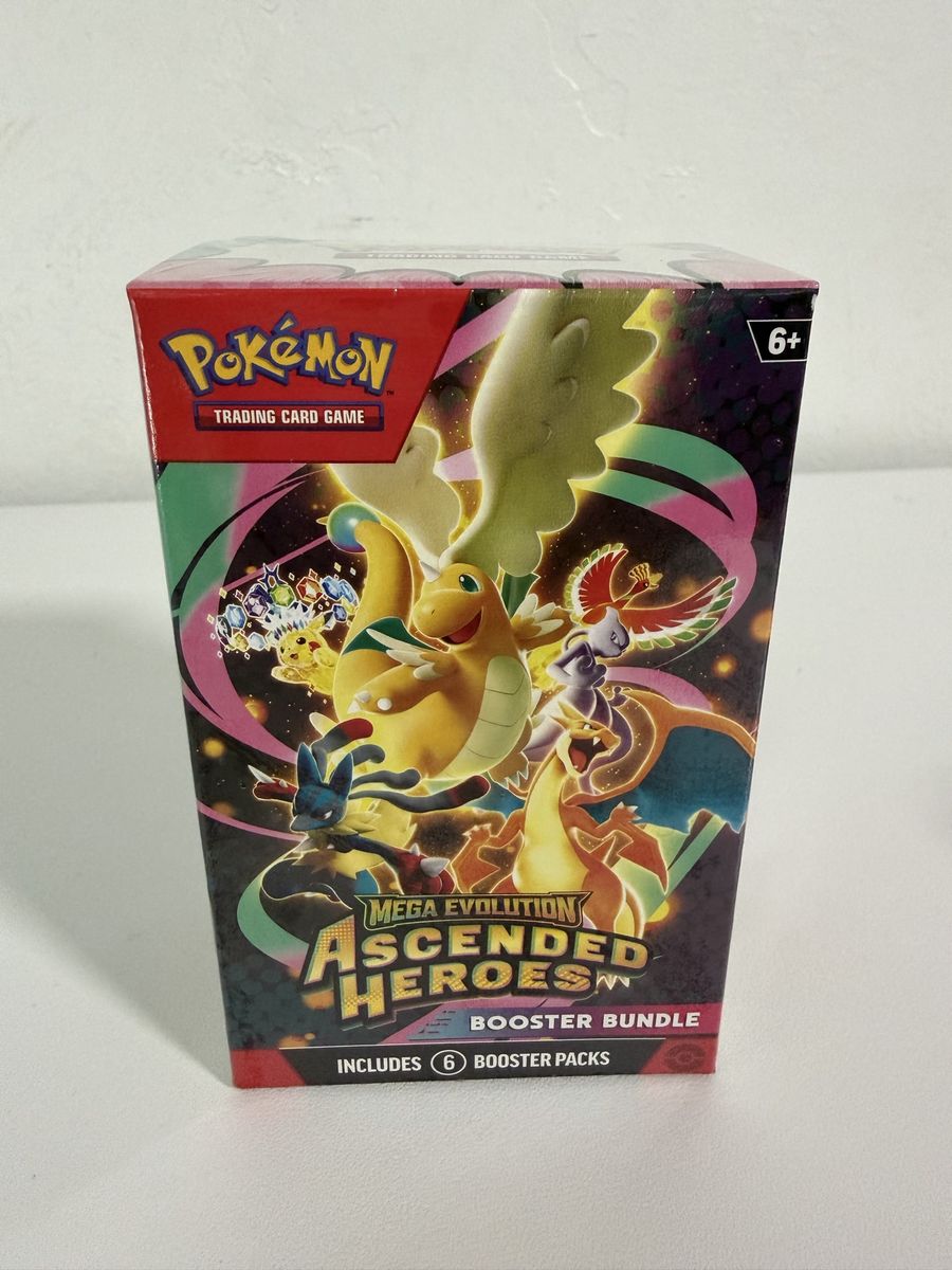 Pokemon TCG Mega Evolution Ascended Heroes Booster Bundle - 6 Packs Sealed