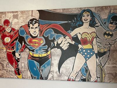 Superhero wall decor Marvel and DC