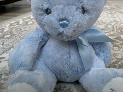 My 1st teddy blue soft bear plush stuffed animal