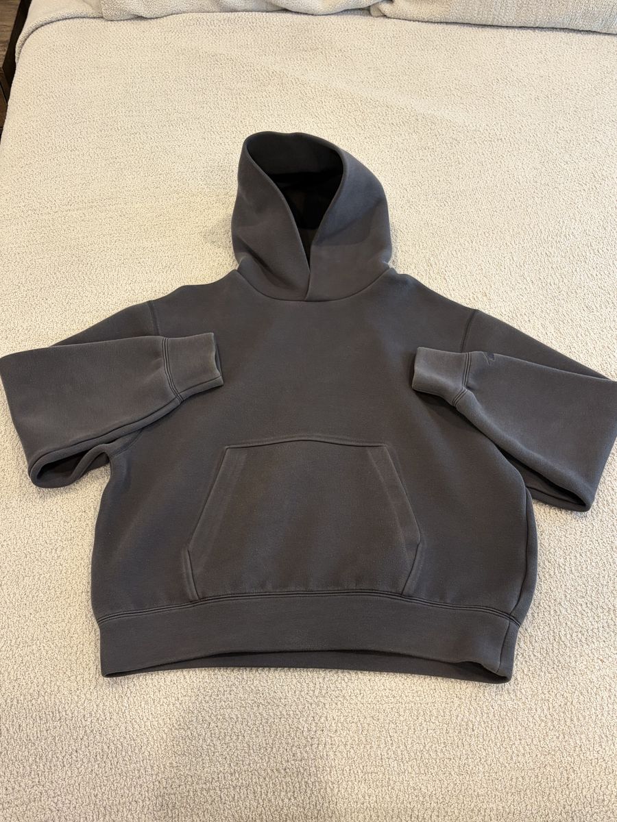 Nike Oversized Tech Men's Fleece Pullover Hoodie Anthracite Black XS