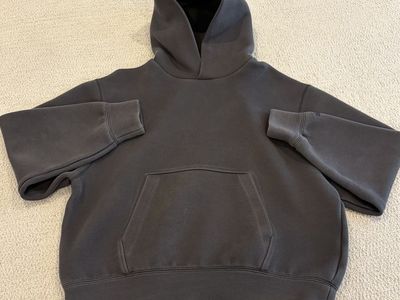 Nike Oversized Tech Men's Fleece Pullover Hoodie Anthracite Black XS
