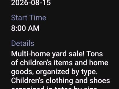 Multi-Home Yard Sale in Spanish Fork - Children's Items, Home Goods, and More