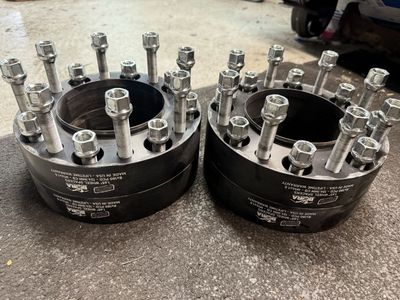 BORA 1.65in Wheel Spacers 8x180 PCD 124.1mm CB M14x1.5 Set of 4