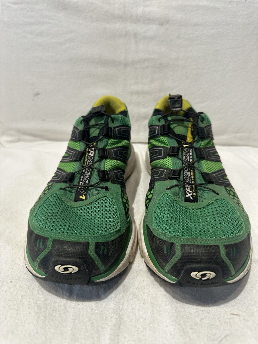 Salomon men’s size 10 XR Mission door to trail green mesh shoes