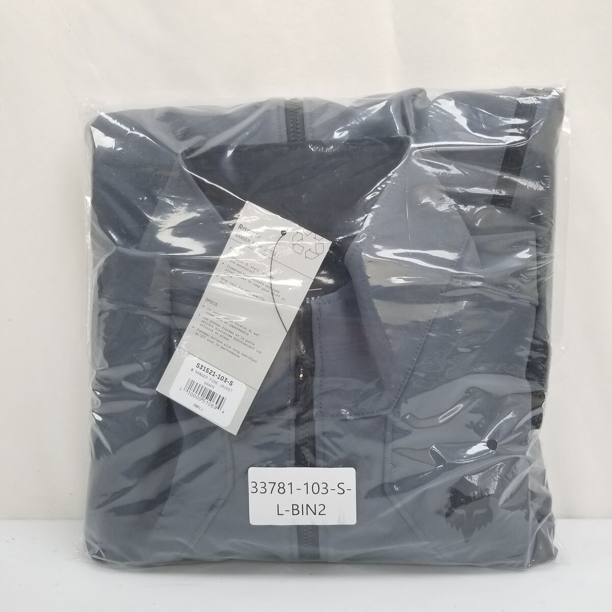 Fox Racing Womens Ranger Fire Jacket Size Small, Graphite Grey (33781-103-S-L-BIN2)