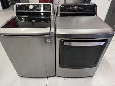 Lg Steam Electric Top Load Set