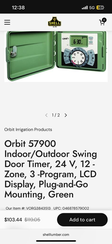 Orbit like New 12 Station Sprinkler Control box