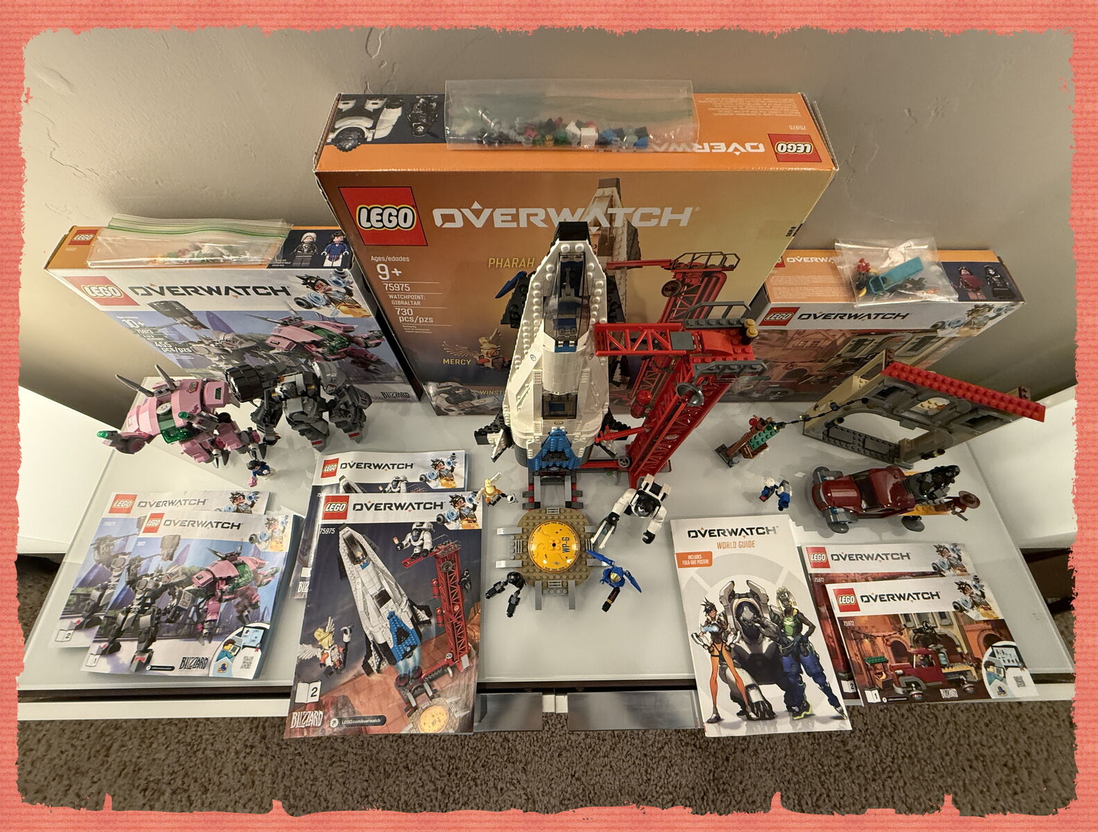 LEGO Overwatch x3 "Retired" Sets (#75973, #75975, #75972) - Mint Condition, Original Box and Instructions & Extra Pieces