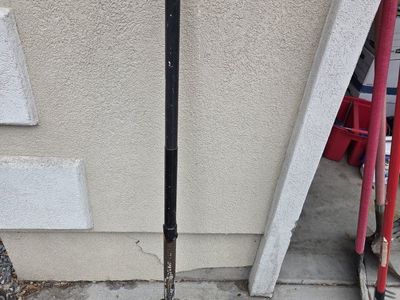 Used Round Point Shovel with Red/Black Handle - Durable Garden Tool for Digging -2 available